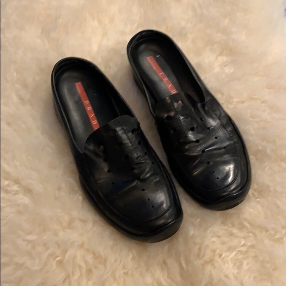 Prada Italian Leather Mules - Picture 1 of 7